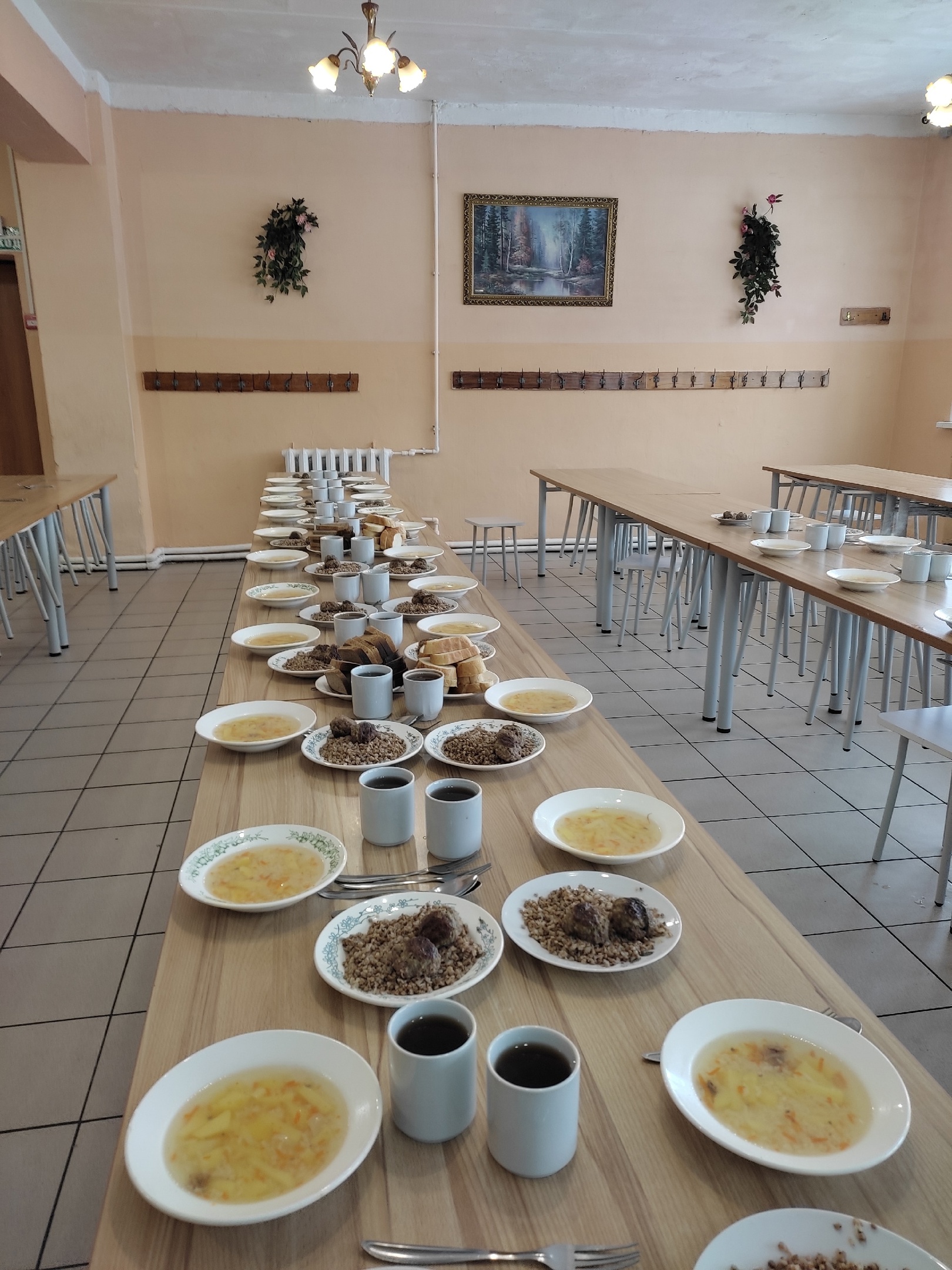 школьная столовая